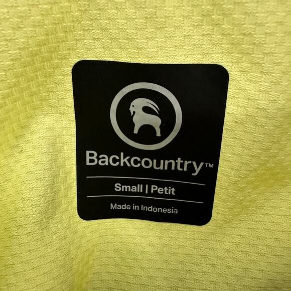 Backcountry Men's Small Lime Green Base Layer Long Sleeve Shirt Camping Hiking - Picture 5 of 8